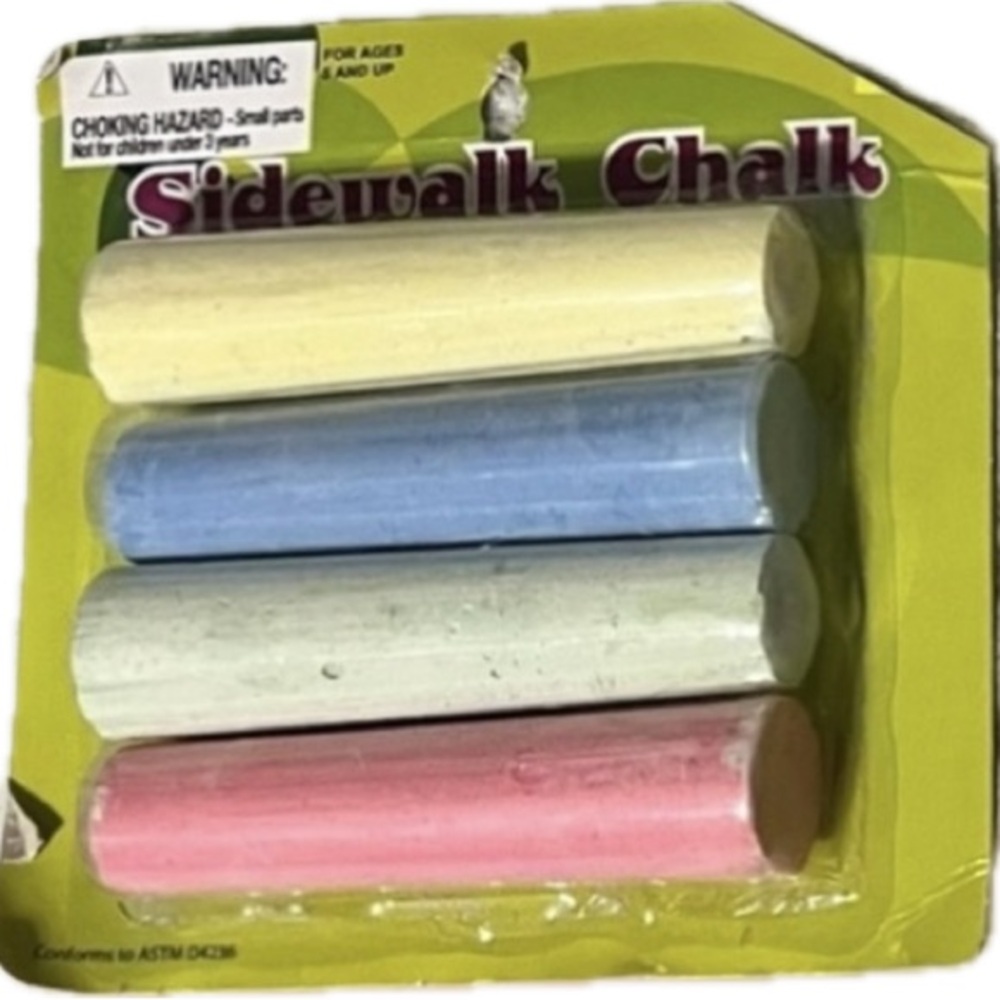 ❌🐶NEW Sidewalk Chalk Holder Extra Sticks Of Chalk Children Party Recess School 3 - Picture 3 of 6